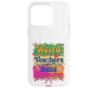 Weird Teachers Build Character Retro Leopard School Graphic Coque pour iPhone 15 Pro Max
