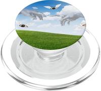 Weirdcore Aesthetic Creation of Adam by Michelangelo Oddcore PopSockets PopGrip pour MagSafe