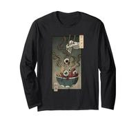 Weirdcore Bol à Nouilles Ramen Gothique Horreur Effrayant Art Sombre Manche Longue