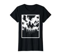 Weirdcore Globes Oculaires Dreamcore Cursed Horreur Creepy T-Shirt Graphique avec Valeur, Femme, Noir, XS