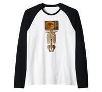 Weirdcore Tête de télévision Squelette pour Cosplay radiographie, Technologie de radiologie Manche Raglan