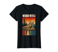 Weirdo with A Beardo Drôle Dragon Barbu Rétro Vieilli T-Shirt Graphique avec Valeur
