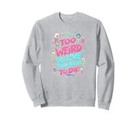 Weirds Citation : Too Weird to Live, Too Rare to Die Sweatshirt, Unisexe pour Adultes, Gris Chiné, L