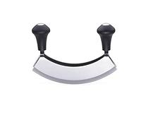 Weis 11617 Hachoir Double Acier Inoxydable Argent/Noir 17 x 3 x 13 cm