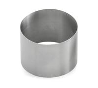 Weis 14146 Moule Ronde à Dessert Acier Inoxydable Argent 6 x 6 x 4,5 cm