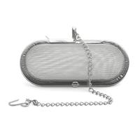 Weis Boule à Epices Ovale, Acier Inoxydable, Argent, 12 x 6 x 2 cm