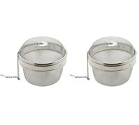 Weis 14910 Boule à Epices Acier Inoxydable Argent 10 x 10 x 9 cm (Lot de 2)