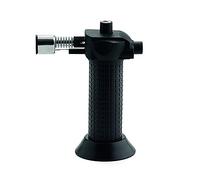 Weis 15332 Blacky Chalumeau de cuisine Acier Inoxydable/Plastique/Aluminium Noir/Argent 10 x 5 x 12,8 cm