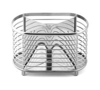 Weis 17606 Corbeille à ustensiles de Cuisine Acier Inoxydable Argent 10 x 19 x 13 cm