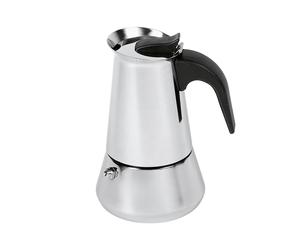 WEIS Espressokocher 4 Tassen Edelstahl