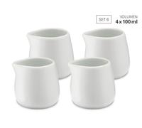 Weis pot à lait 100ml set 4 en porcelaine