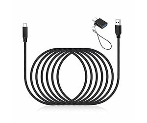 weishan Câble USB C pour Elgato HD60 S+, carte de capture de jeu HD60 X et micro à condensateur XLR Wave 3, câble de charge super rapide avec adaptateur, 2 m de long