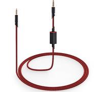 weishan Cordon de rechange A40 pour casque de jeu Astro A10 A40 TR, câble audio rouge de 3,5 mm avec interrupteur muet micro intégré pour PS5, PS4, Xbox, 1,8 m de long