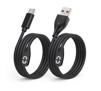 weishan Lot de 2 câbles de charge pour casque Aftershokz Aeropex AS800, Shokz OpenRun Pro, OpenRun, OpenRun Mini, OpenComm à conduction osseuse - Câbles USB et USB C vers magnétiques de charge - 1 m