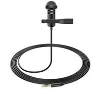 weishan Micro Media Mod pour caméra d'action GoPro HERO11 10 9, noir Lavalier Lapel Videomic à clipser compatible avec GoPro Pro Adaptateur de micro 3,5 mm pour vlogging, 1,5 m