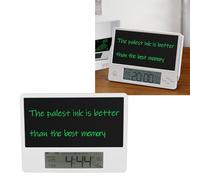 WEISHENG Calendrier électronique avec bloc-notes, tableau d'écriture à écran tactile LCD, horloge numérique de date et planificateur pour la maison et le bureau, affichage du travail des étudiants,