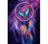 WEISHIWE Attrape rêves Peinture Numero Adulte Kits, 60x80cm m-27
