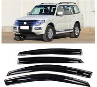 WEISLA Deflecteur vitre Voiture pour Mitsubishi Pajero 2015-2020, Déflecteurs d'air de la Lunette arrière Automobile Déflecteurs de fenêtre latérale