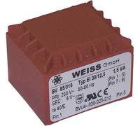Weiss Elektrotechnik 85/315 Transformateur pour circuits imprimés 1 x 230 V 1 x 24 V/AC 1.50 VA 63 mA