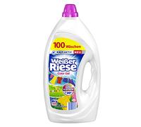 Weißer Riese Color Gel (100 lavages), la lessive Color assure un linge éclatant et a un effet énorme contre les taches, actif à froid dès 20 °C, 100% recyclable *
