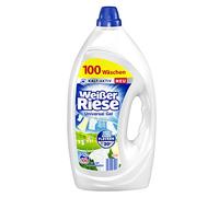 Weißer Riese Universal Gel (100 lavages), la lessive complète assure un linge propre et a un effet énorme contre les taches, actif à froid dès 20 °C, 100 % recyclable *