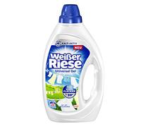 Weißer Riese Universal Gel (22 lavages), la lessive complète assure un linge propre et a un effet énorme contre les taches, actif à froid dès 20 °C, 100% recyclable *