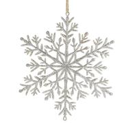 WEISTE-Flocon de neige avec paillettes en fibre de bois naturel Weiste - diamètre 21cm