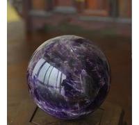 WEISUANSZ Belle Boule D'améthyste Naturelle,Boule De Quartz De Rêve,Décoration De La Maison pour Reiki Fengshui,Pierre Énergétique Minérale,40-45mm