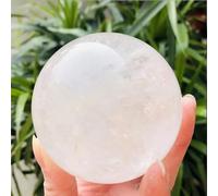 WEISUANSZ Sphères De Cristal De Quartz Clair Naturel 5-7cm,Boules De Cristal Blanc pour La Décoration De La Maison,Cadeaux De Décoration,6 Cm