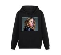 WEISULANG Diana Krall Hoody WallFlower Vinyl CD Poster Hoody Sweatershirt Black S