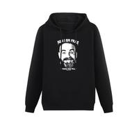 WEISULANG Hooded Charles Manson Fuuuuuuuck You All Blood Vintage Tattoo Fucking Murder Hippy Hoody Sweatershirt Black 3XL