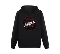 WEISULANG Men's Dokken Breaking The Chains Band Legend Hooded O Neck Hoody Sweatershirt Black XL