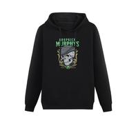 WEISULANG Skelly Skull Dropkick Murphys Hoodie Funny Vintage Gift for Men Hoody Sweatershirt Black M