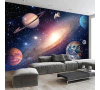 WEITAOSM Mural moderno 3D con cielo estrellado y universo genial para dormitorio, sala de estar, sofá, estudio, habitación infantil, decoración del hogar (PVC autoadhesivo)