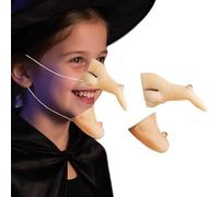 WEITAPYT Nez de Sorciere Adulte, Nez de Sorcière Et Menton Sorcières, Nezs de Sorcières Enfant, Convient pour Les Accessoires de Fête Costumée de Jeu de Rôle de Mascarade d'halloween