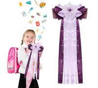 WEITAPYT Nœud pour Sac D'écolier, 60x20cm Grand Nœud de Rentrée Scolaire Papillons Ruban Noeud de Cône D'école Arc Conique Scolaire DIY Décoration de Mariage Baptême Sac École Fille et garçon (Type3)