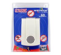 Weitech Ultrasons Repulsif à 60 Qm - Contre Araignées Puces Insectes Souris