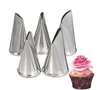 WEITING 5 douilles russes en acier inoxydable DIY fleur rose glaçure paisible buses crème pétale pastry gâteau décoration conseils