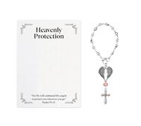 weiting Accessoires De Rétroviseur Croix | Pendentif Croix Ailes d'Ange - Décoration Religieuse pour Trajet Quotidien Conduite | Prière Matin Soir Voyage Autoroute Véhicule