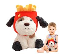 weiting Animal de Chien en Peluche Mignon, de Chien en Peluche - Chapeau de Frites en Peluche pour Chien en Peluche - Jouet en Peluche drôle d'en Peluche de Chiot Adorable pour la Fonction