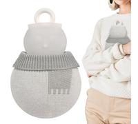 weiting Bouillotte D'Eau Chaude | 32 cl Anti-Fuite Chauffe-Mains en Forme de Bonhomme de Neige avec Housse | Sac À Eau En Silicone,Pour Le Confort Des Femmes, Des Mains, À La Maison, En Hiver, Par