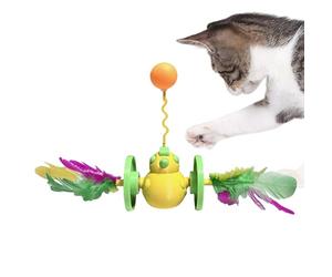 WEITING Canne à Chat | Balle de Divertissement pour Chaton - à Caresse pour Chat | pour Intérieur Extérieur Sols Tapis Maison Voyage Appartement Jardin Arrière-Cour