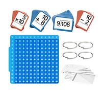 weiting Cartes Flash de Mathématiques de Base,Jouets Éducatifs avec Plateau | Cartes Flash pour Multiplication Division Addition Soustraction | pour de 1 à 6 Ans Garçons Filles Maison École