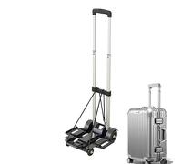 WEITING Chariot à Bagages avec Roues Portable - Porte-Bagages léger pour l'aéroport - Alliage d'aluminium, léger, Chariot à roulettes pour Sac à Dos, Marchandises