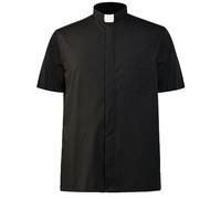WEITING Chemises de prêtre pour Hommes, Chemises d'église catholique, évêque, clergé, col Montant, ministre, prédicateur, Pasteur, Chemisiers Romains, hauts-4XL-hommes à Manches Courtes