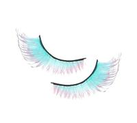 weiting Cils Colorés,Faux Cils Éclatants | Maquillage Réutilisable Volume Long pour Fêtes Mariage Débutants Cosplay Halloween Pride