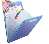 weiting Classeur Organisateur - Organiseur De Fichiers À Accordéon,13 Poches de Stockage pour Documents Papiers Reçus Factures Comptoir de Vente Atelier Artistique Salle de Réunion École Voyage