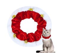 weiting Collier De Noël pour Chien - Accessoire Festif pour Chat | Collier Amusant pour Animaux avec Clochette Idéal Fêtes Mariage Randonnée Extérieur Maison