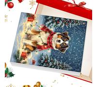 weiting Compte À Rebours De Noël, Porte-Clés Pendentif Acrylique 2D Chien, Calendrier De 24 Jours Pour Les Fêtes, Pour Thanksgiving, Adultes, Saisonnier, Halloween, Pâques, Fêtes, Adolescents