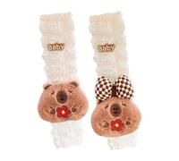 weiting Coussin de ceinture de sécurité Capybara, housse de ceinture de sécurité de voiture mignonne | 2X Capybara voiture doux en peluche ceinture de sécurité épaulière sangle couverture,Protecteur